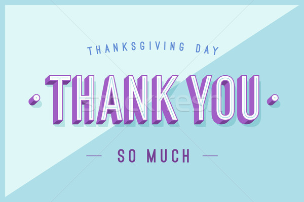 Greeting card with text Thank You so much Stock photo © FoxysGraphic