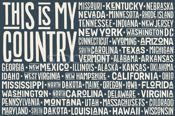 This is my Country. United State of America flag Stock photo © FoxysGraphic