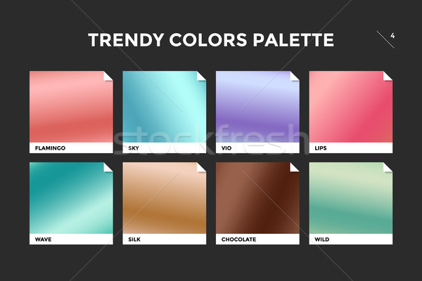 Coloré gradient modèle ensemble [[stock_photo]] © FoxysGraphic