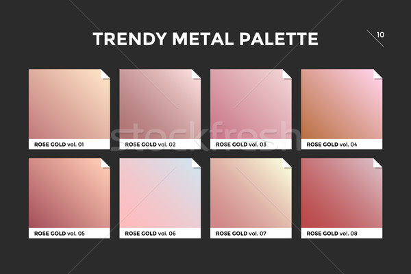 Rose gold gradient template, vector icon Stock photo © FoxysGraphic