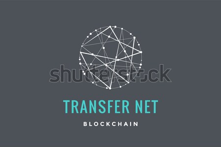Label for blockchain technology Stock photo © FoxysGraphic