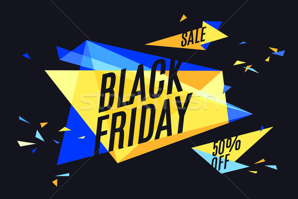 Stock photo: Colorful banner with text Black Friday