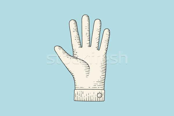 рисунок рукой знак указывая пальца стиль Сток-фото © FoxysGraphic