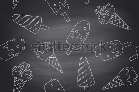 ストックフォト: アイスクリーム · 行 · グラフィック · グラフィックデザイン