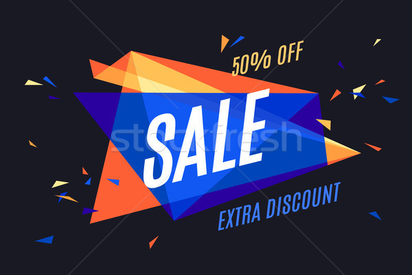 Colorful banner with text Sale Stock photo © FoxysGraphic