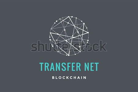 Template emblem for blockchain technology Stock photo © FoxysGraphic