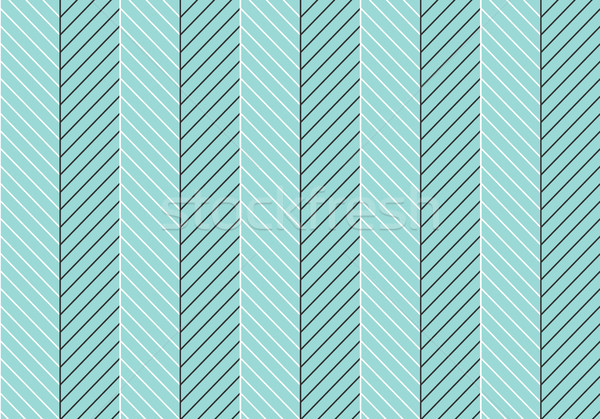 Seamless abstract pattern of classic zigzag. White and black line on a turquoise background. Vector  Stock photo © FoxysGraphic
