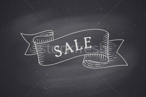 Greeting card with ribbon and word Sale Stock photo © FoxysGraphic