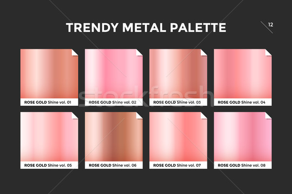 Rose gold gradient template, vector icon Stock photo © FoxysGraphic