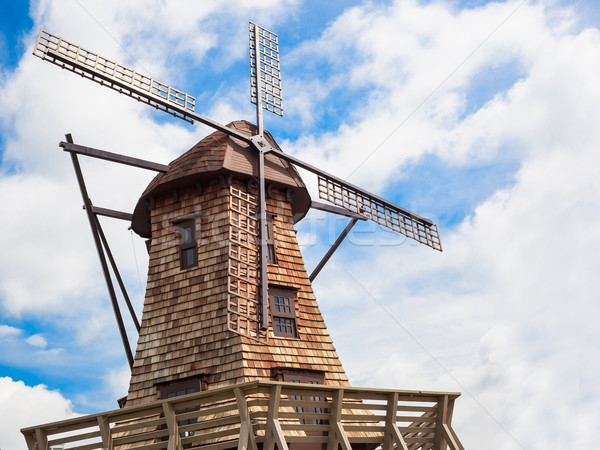 wooden windmills Stock photo © FrameAngel