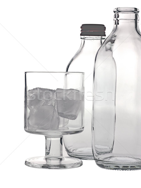 Glass bottle isolated on white background Stock photo © FrameAngel