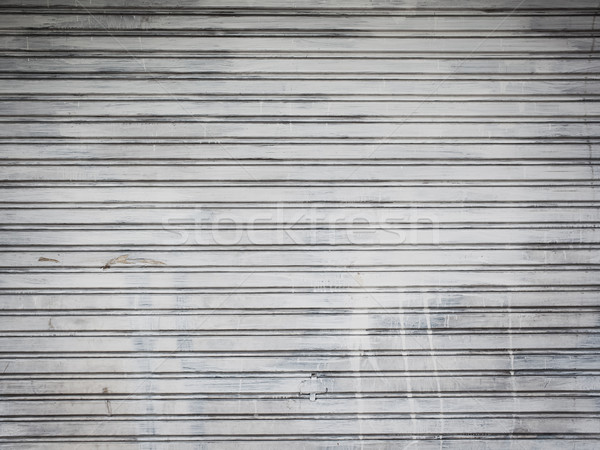 Fém redőny háttér biztonság bolt vasaló Stock fotó © FrameAngel