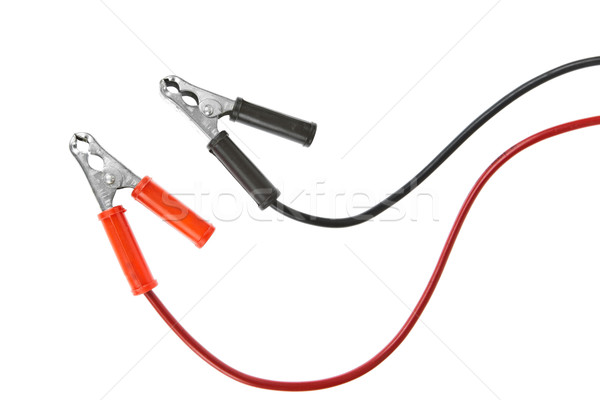 Jumper cable isolated on white background Stock photo © FrameAngel