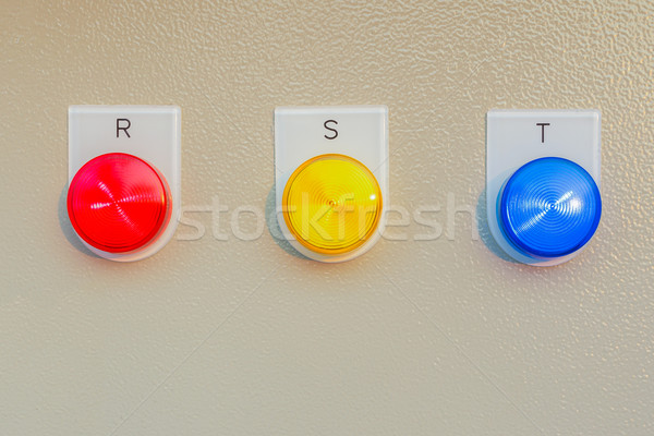 Control panel switch button for main engine room, can use to mon Stock photo © FrameAngel