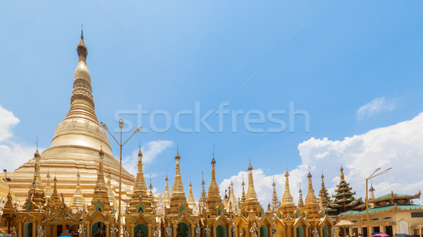Pagoda birmania Myanmar mundo noche color Foto stock © FrameAngel