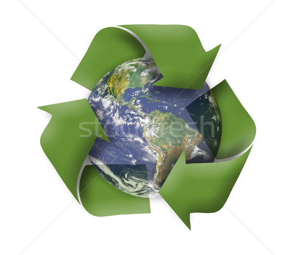 Green earth recycle concept  Stock photo © FrameAngel