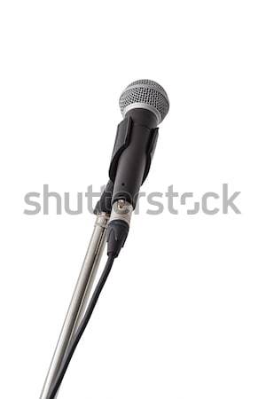 Microphone and stand isolated on white background Stock photo © FrameAngel