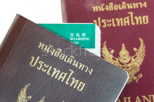 Passport Thailand for travel concept background Stock photo © FrameAngel