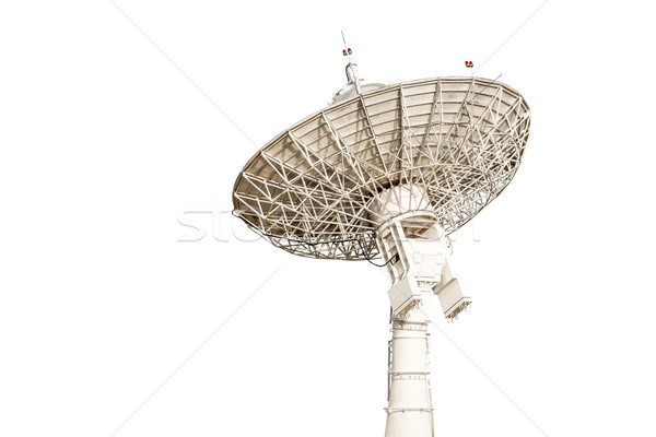 satellite dish antenna radar big size isolated on white backgrou Stock photo © FrameAngel