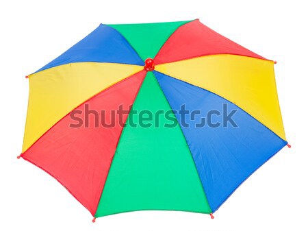 Colorido paraguas aislado blanco superior vista Foto stock © FrameAngel