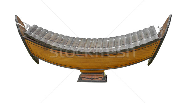 Stock photo: Thai wooden xylophone classical music instrument