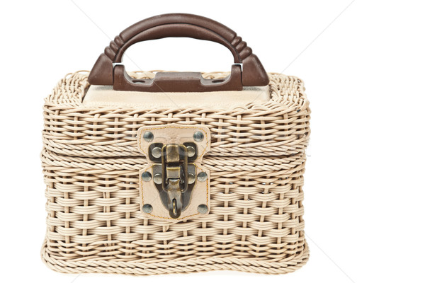 Stock photo: Basket, plastic wicker with protector