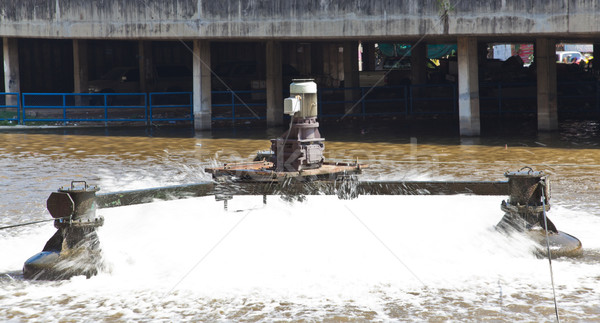 [[stock_photo]]: Déchets · eau · traitement · installation · usine · modèle