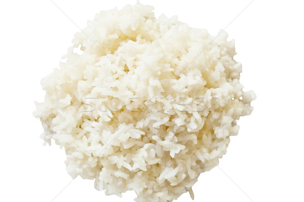 Thai food, jasmine rice cooked isolated on white background Stock photo © FrameAngel
