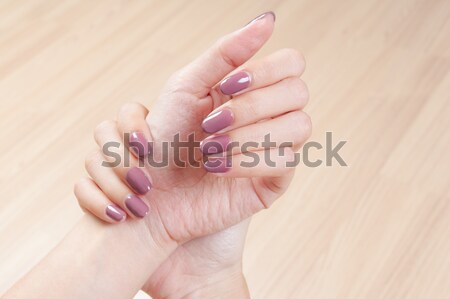manicure nails and woman hand Stock photo © FrameAngel