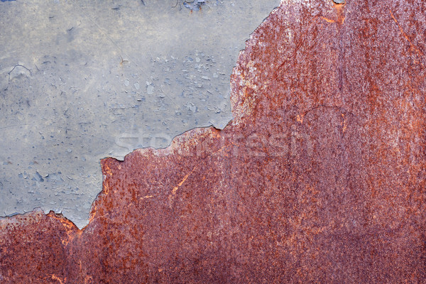 Stali zardzewiałe metal grunge tekstury tekstury ściany Zdjęcia stock © FrameAngel