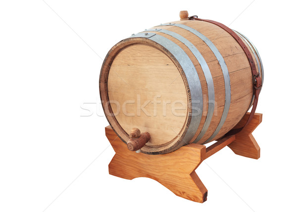 wine barrel on white Stock photo © FrameAngel
