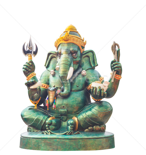 Ganesha statue Hindu god, on white background Stock photo © FrameAngel