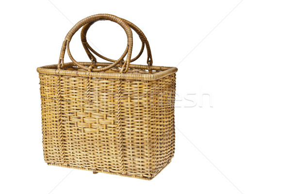 wicker basket isolated on white background  Stock photo © FrameAngel