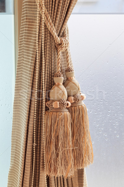 Luxury curtain and tassel Stock photo © FrameAngel