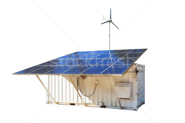 Solaire cellule éolienne produire pouvoir [[stock_photo]] © FrameAngel