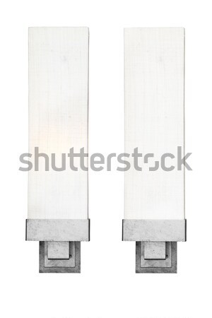 Old fashion lamp on wall isolated on and off Stock photo © FrameAngel