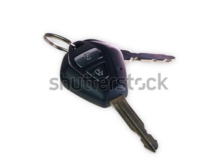Las llaves del coche aislado blanco coche tecnología seguridad Foto stock © FrameAngel