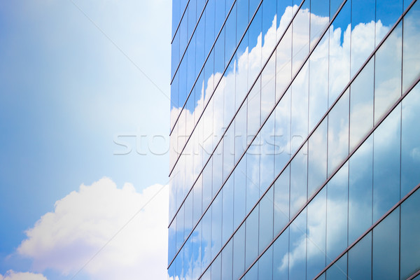 group of workers cleaning windows service on high rise building Stock photo © FrameAngel