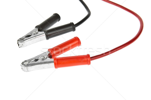 Jumper cable isolated on white background Stock photo © FrameAngel