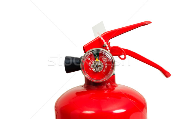 fire extinguisher and head gauge isolate on white background Stock photo © FrameAngel