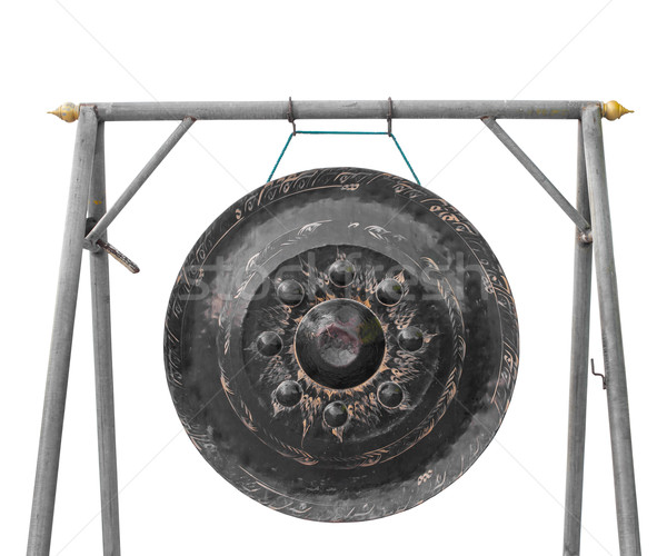 old gong in thai temple Stock photo © FrameAngel
