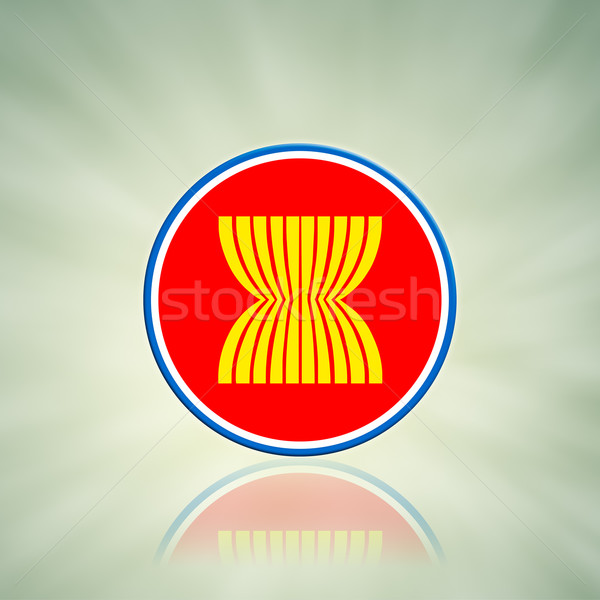 ASEAN Economic Community in businessman hand  Stock photo © FrameAngel