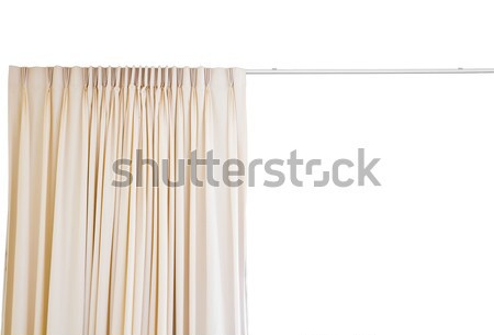 curtain with rail on white background Stock photo © FrameAngel