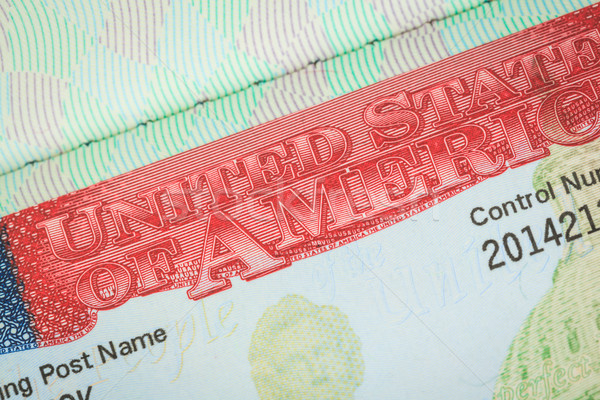 USA American visa texture background for travel concept Stock photo © FrameAngel