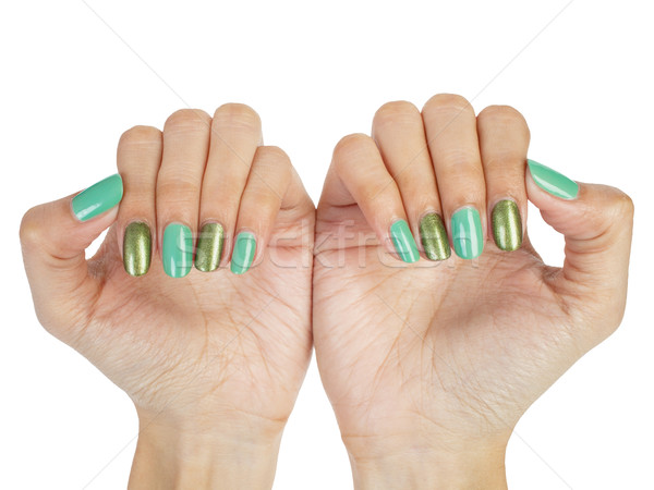 Women hands with nail manicure Stock photo © FrameAngel