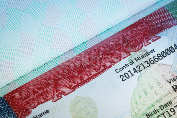 USA American visa texture background for travel concept Stock photo © FrameAngel