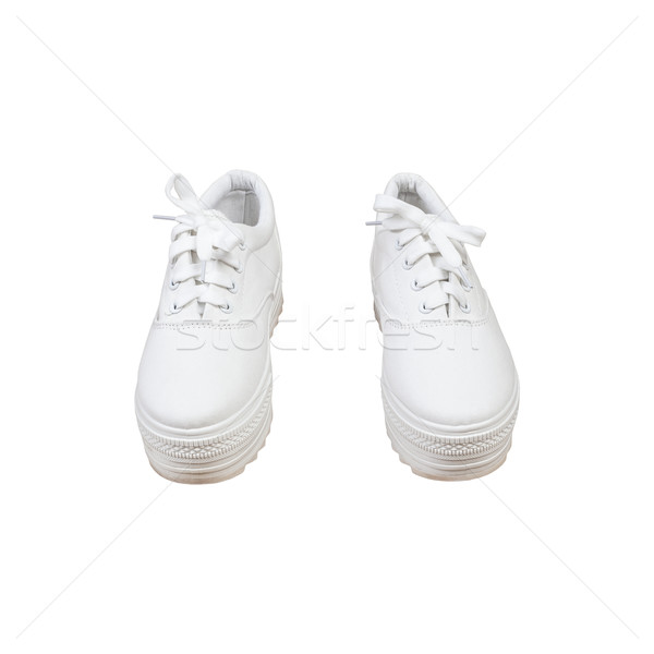 對 運動鞋 白 顏色 孤立 時尚 商業照片 © FrameAngel