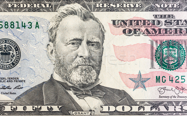 Faccia cinquanta 50 dollari bill Foto d'archivio © FrameAngel