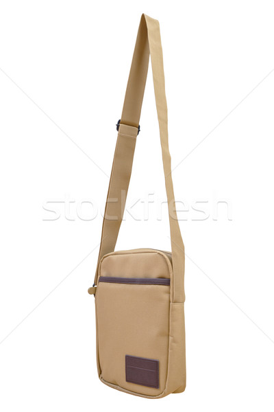 Shoulder or messenger bag with strap isolated on white backgroun Stock photo © FrameAngel