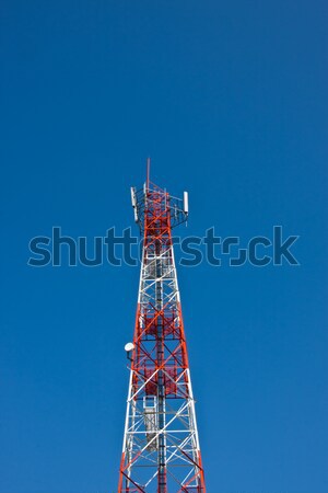 Mobile phone communication repeater antenna tower  Stock photo © FrameAngel